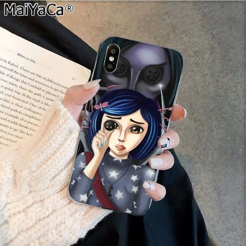 MaiYaCa Coraline и Волшебная Дверь рукоделие принт рисунок телефона чехол для Apple iphone 11 pro 8 7 66S Plus X XS MAX 5s SE XR - Цвет: A2