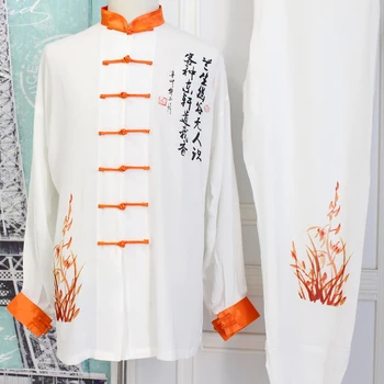 

USHINE martial art woman cotton embroidered chinese clothes outfit tang top KungFu TaiChi shirt uniform blouse martial art coat