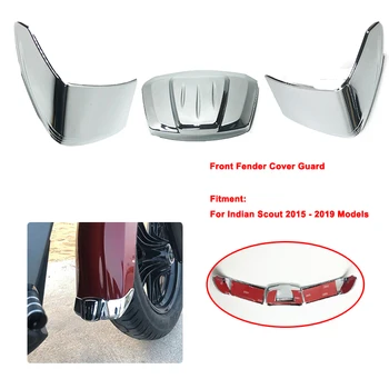 

For Indian Scout Models 2015-2019 2016 2017 2018 (except Bobber) Motorcycle Chrome Front Fender Accessories Decorate Sticker
