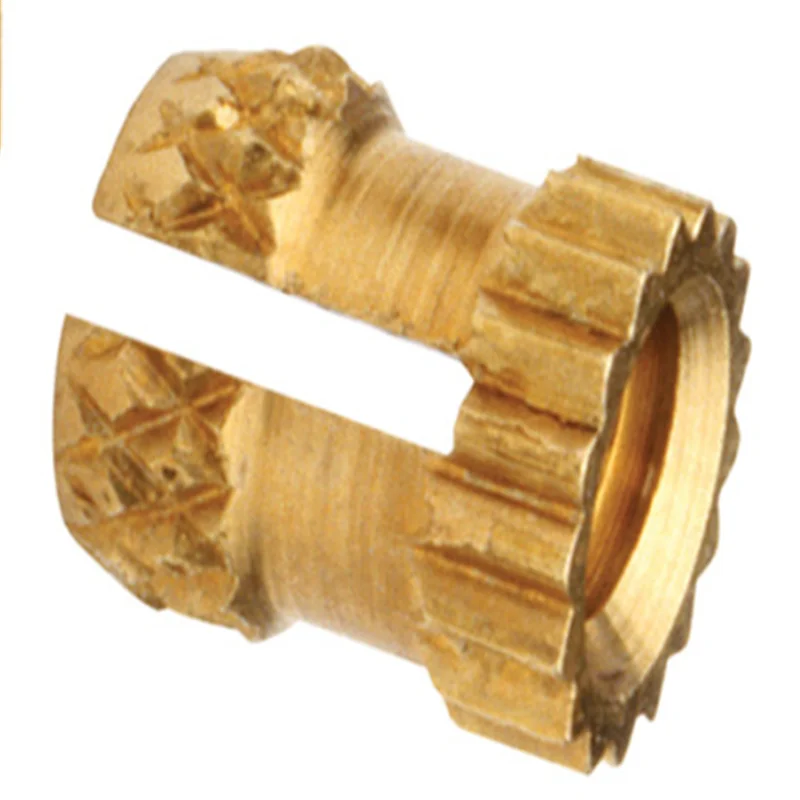 

PKB-M3/M4/M5/M6 Inserti Copper Nut Brass Insert Press-in Threaded Inserts Straight Knurl Plain Knurled Nuts Insertos Knurling PC