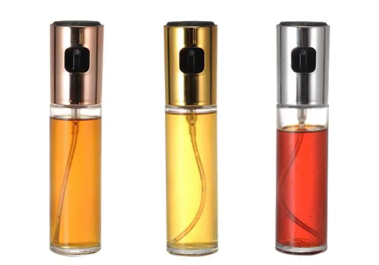 

10pcs Kitchen Oil Spray Bottle Pump Glass Oil Pot Leak-proof Drops Oil Dispenser BBQ Cooking Tools