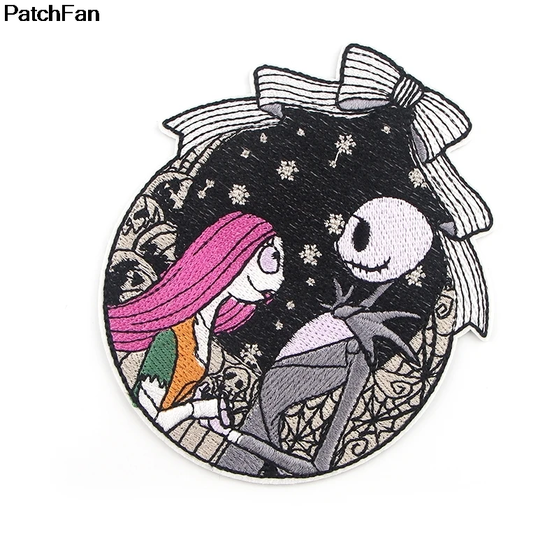 20 шт./лот A2579 Patchfan Кошмар перед Рождеством вышитые DIY железо/пришить на ткань аксессуары патчи Аппликации