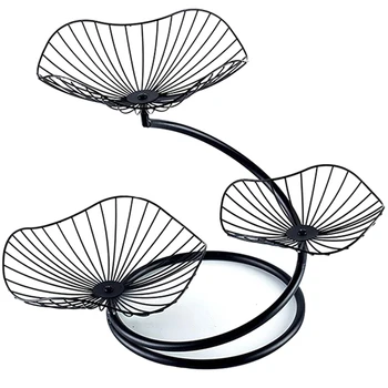 

Fruit and Vegetable Fruit Plate Storage Three-Layer Fruit Basket Living Room Home