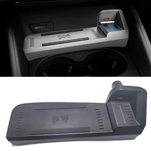 Cargador inalámbrico para coche, placa de carga rápida QI de 15w, accesorios de teléfono para Audi A3, 8V, S3, 2014, 2015, 2016, 2017, 2018, 2019, 2020