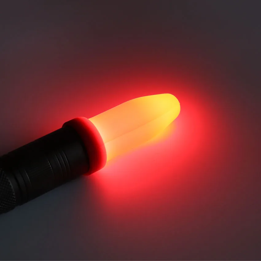 Elastic Silicone Flashlight Diffuser Red White For Diameter 20mm To 25mm AA 18650 S2 S2+ S3 S4 S5 S6 S7 S8 Torch
