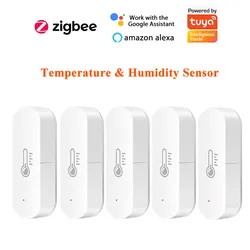 Tuya ZigBee Smart Temperature And Humidity Sensor Tuya/Smart Life App ZigBee Smart Home Security Work With Alexa And Google Home