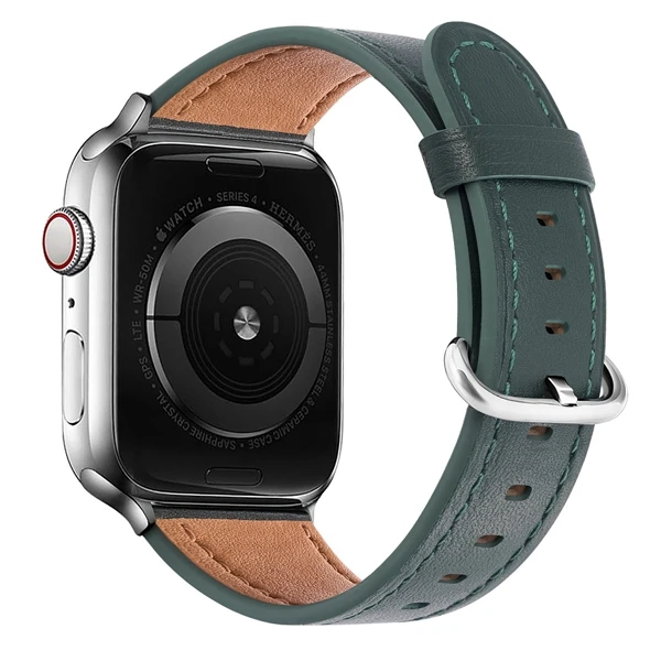 Кожаный ремешок для Apple Watch для iwatch 38 мм 42 мм ремешок 40 мм 44 мм петля серии 5 4 3 2 1