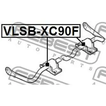 Втулка стабилизатора VOLVO S60/S80/XC90 00- пер.подв. FEBEST VLS