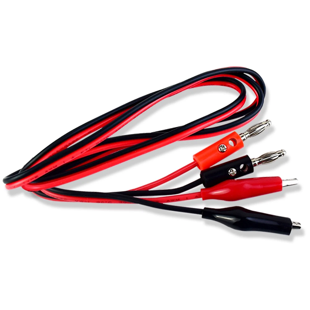85CM Test lead Wire Line electrical Voltage Banana Plug and Alligator Clip Crocodile 5A multimeter DIY Test Wanptek