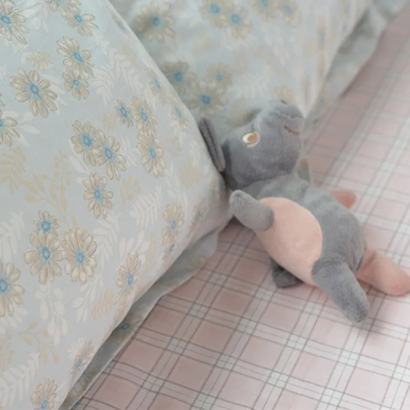 Пол метра ромашка цветочный принт хлопок детская ткань спальный мешок Кровать Простыня длинноволокнистая хлопковая ткань T1163