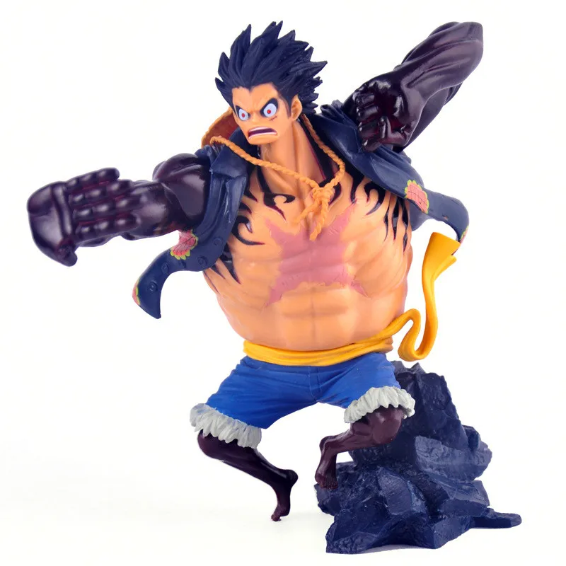 Аниме ONE PIECE Fourth gear королевская пушка Обезьяна D Луффи GK статуя ПВХ фигурка Коллекция Модель игрушки M3893 - Цвет: Многоцветный