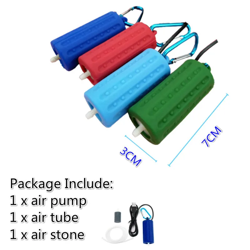 Air Pump Portable Mini USB Aquarium Fish Tank Oxygen Air Pump Aquatic Terrarium Filter Fish Tank Mute Energy Saving Accessories
