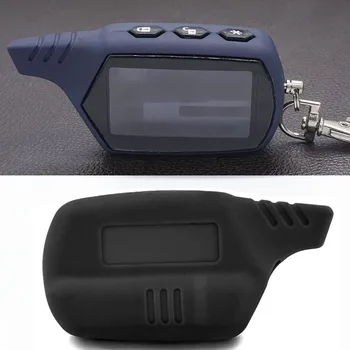 

Starline A91 Key Shell Keychain Case Trinket+silicone cover For A91 A61 lcd Remote Two Way Car Alarm System B9 B6 B91 B61 V7