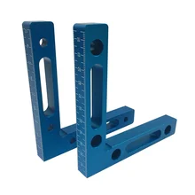  90 Degree Positioning Squares Aluminium Alloy Right Angle Clamps Woodworking Carpenter Tool Corner Frame Box Cabinets Drawers 