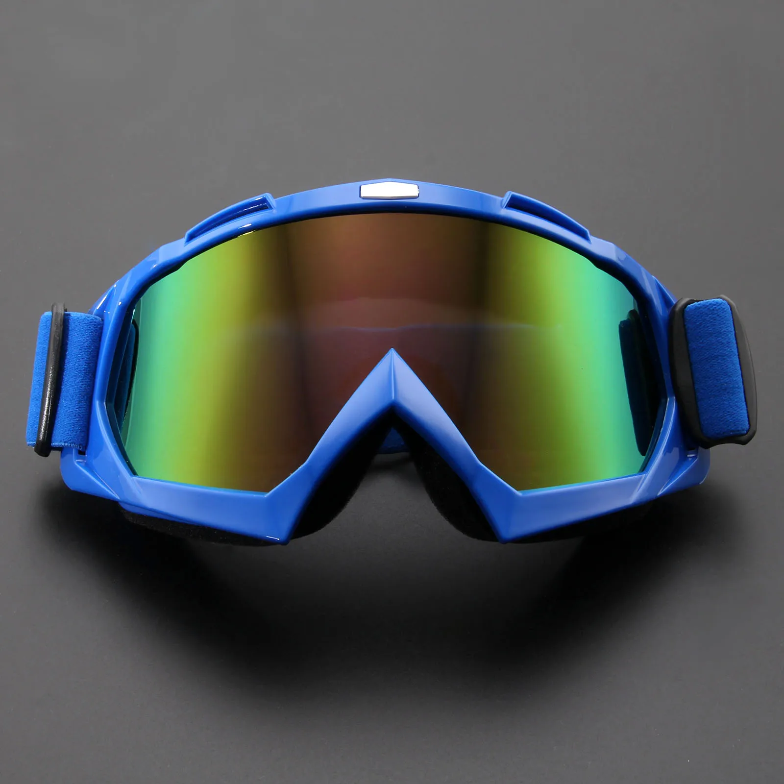 Motorcycle Goggles Glasses Cycling MX off road Helmets Ski Sport Gafas Motorcycle Dirt Bike Racing Motor Goggles Sunglasses - Цвет: Blue Frame