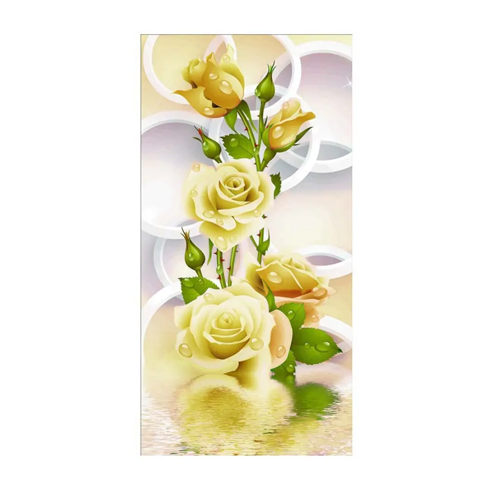 

Yellow Rose Painting Handmade Diamond Painting Cross Stitch Indoor Home Wall Decor Embroidery Decoration