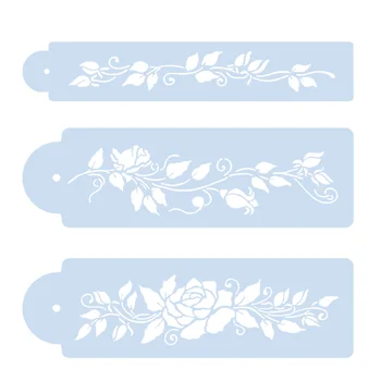 

3pc Tree Vine Flower Leaf Stencils Decor Painting Template Scrapbooking Photo Album Embossing Templates Stencil Crafts Reusable