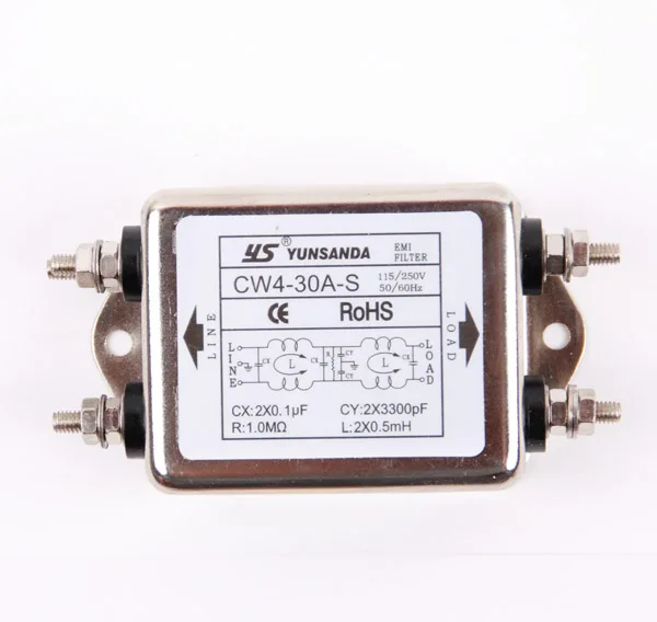 Фильтр электропитания EMI CW4-20A/6A/10A/3A/30A-T Тип вставки 220 В | Обустройство дома