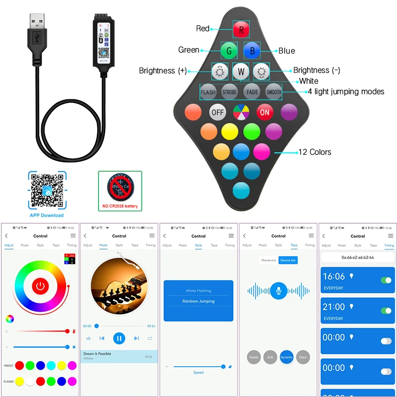 30M WIFI LED Strip Lights Bluetooth RGB Led light 5050 SMD Flexible 20M 25M Waterproof 2835 Tape Diode DC WIFI Control+Adapter