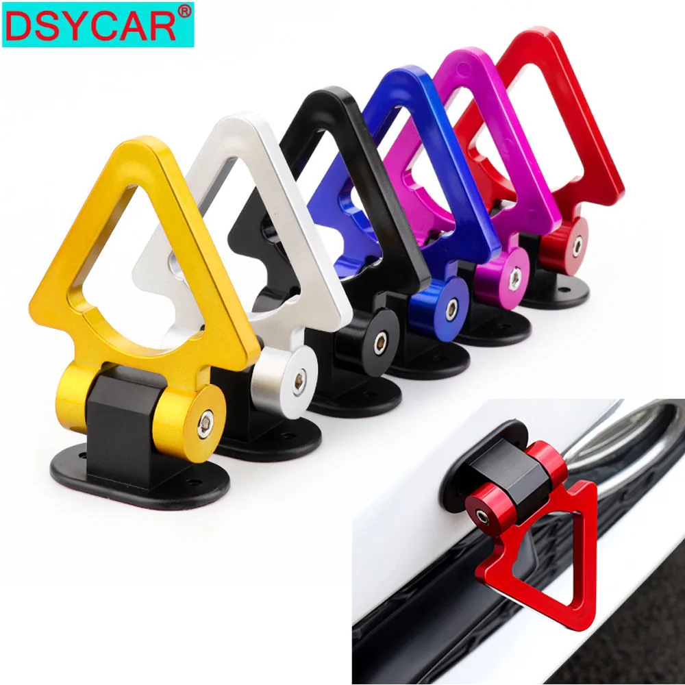 

DSYCAR 1Pcs Racing Universal ABS Bumper Sticker Car Tralier Tow Hook Kit Car Modification Decoration
