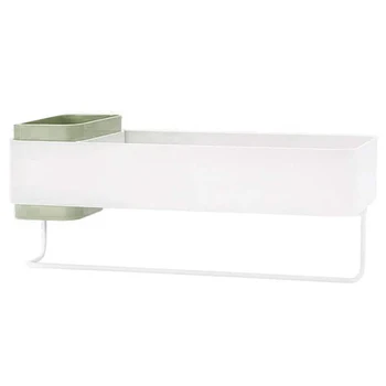 

Bathroom Wall Organizer, Adhesive Shampoo Holder for Shower Storage