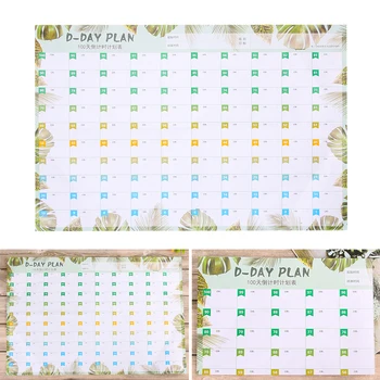 

100Day Countdown Learning Schedule Periodic Planner Table Gift For Kids Study Planning Learning Supplies Wall Calendar