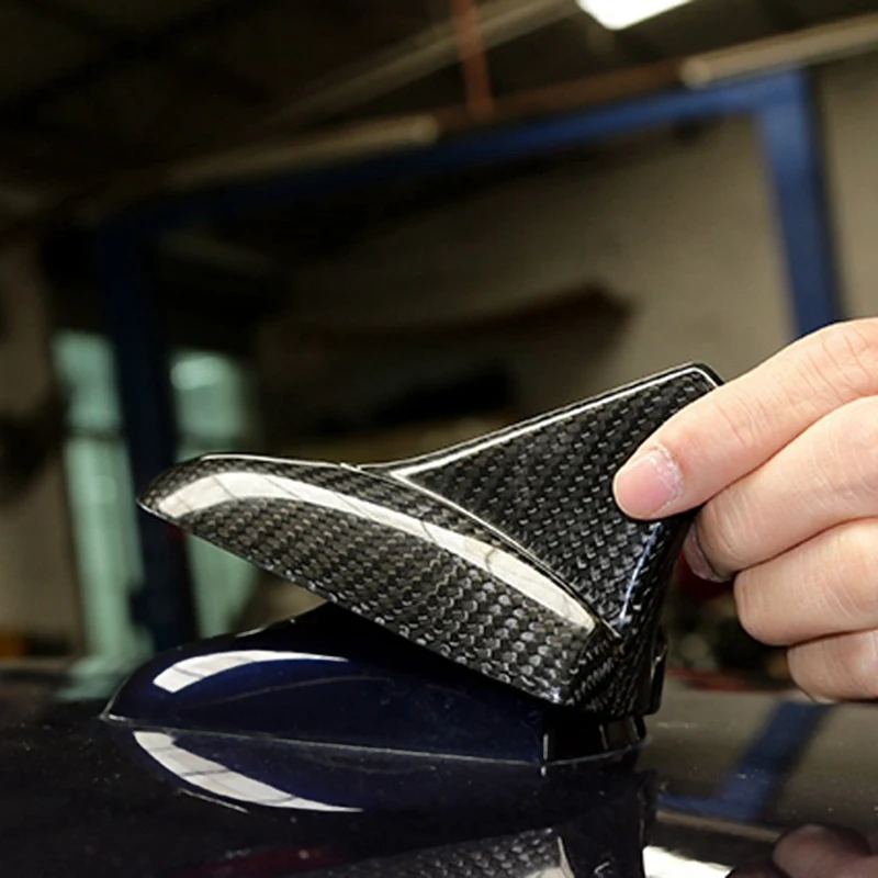 Carbon Fiber Radio Antenna Cap Trimming Decoration Car Top Fittings Applicable To Maserati Levante