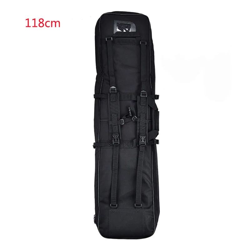 118cm black Открытый тяжелое боевое снаряжение рюкзак тактический винтовка пистолет сумка пистолет защитный ящик Тактический кобура Открытый нейлон спортивная сумка - Цвет: 118cm black