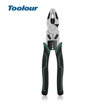 

Toolour 9'' Multifunction Wire Stripper Cutter Plier For Heavy Duty Wire Pliers Diagonal Professional Pliers crimping Hand Tools