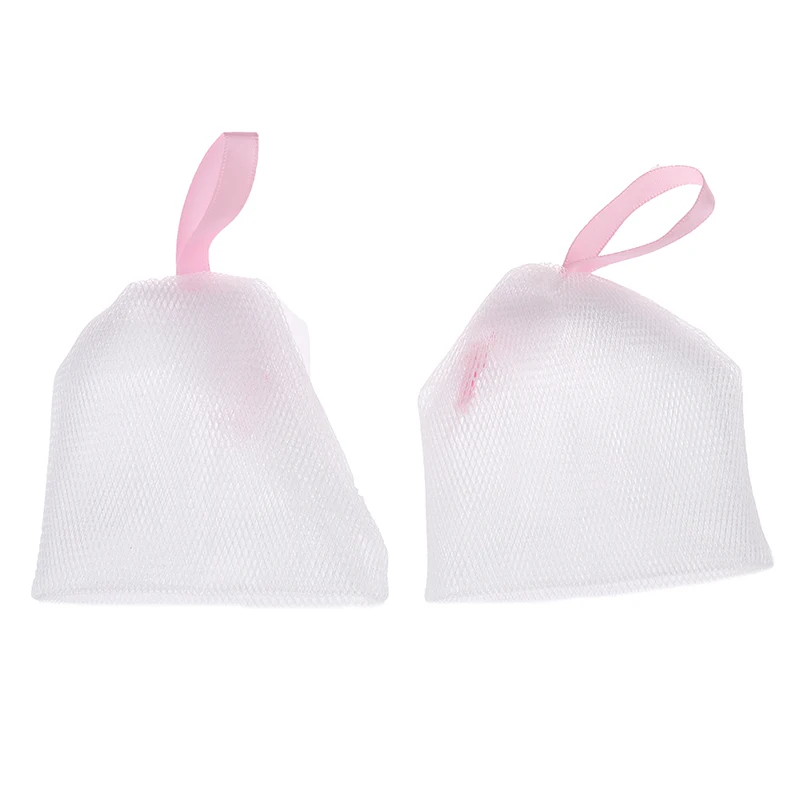 

2Pcs Wash Face Soap Foaming Net Bath Shower Soap Blister Bubble Mesh Body Cleansing Nets Bath Washing Tool Bathroom Accessories
