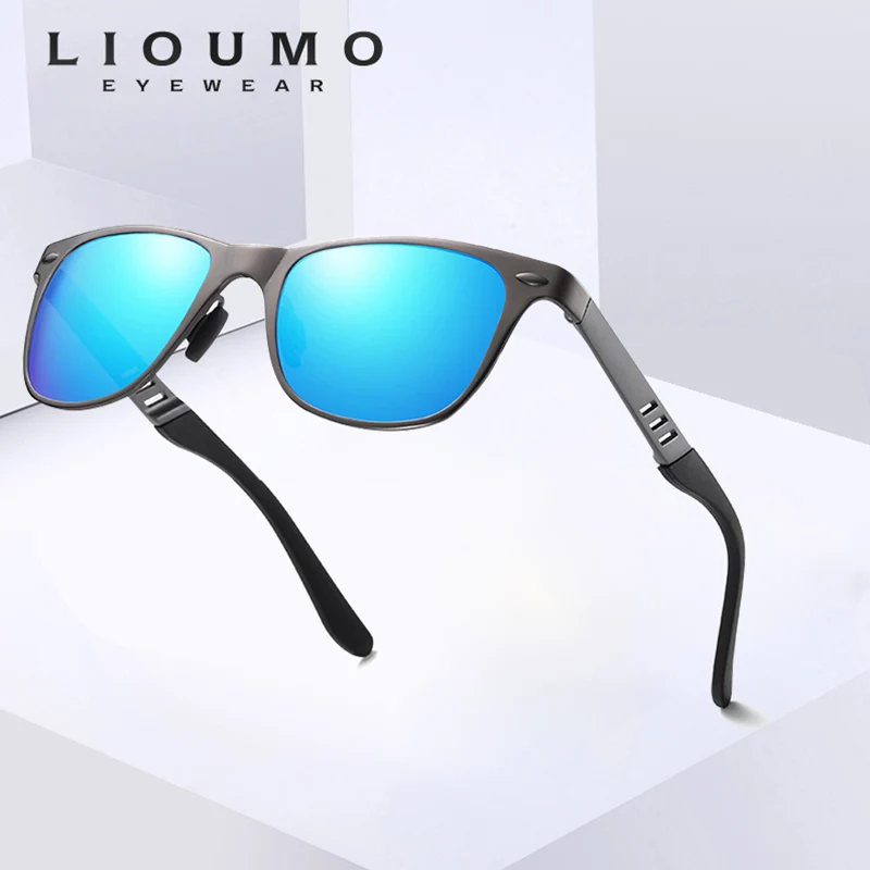 

2019 Brand Design Square Sunglasses Polarized Men Women Glasses For Driving Fishing Shades Blue Mirror Anti-Glare UV400 Eyewear