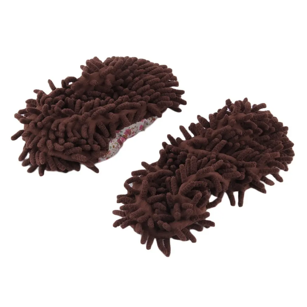 1 Pair Home Non-slip Mop Sweep Floor Cleaning Duster Cloth Housework Lazy Soft Slipper Washable Worldwide sale Drop shipping | Дом и сад