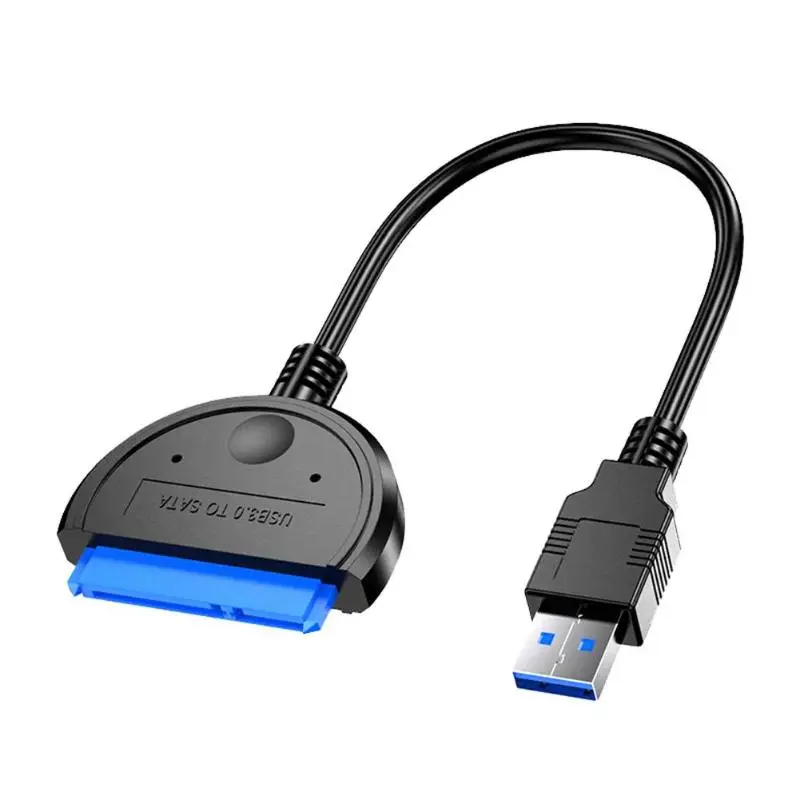 USB3.0 SATA адаптер для 2,5 дюймов внешний SSD жесткий диск твердотельный накопитель на жестком диске Луженая Медь 165 мм черный Тросовый привод