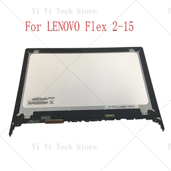 شراءشاشة Lcd بديلة لهاتف Lenovo Flex 2 15 15D حافة أمامية 1366*768 1920*1080 محول رقمي بشاشة تعمل باللمس مع مجموعة إطارات