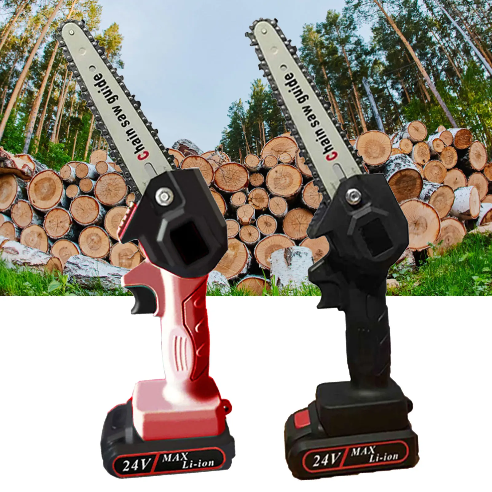 Mini Chainsaw Portable 550W Electric Pruning Saw Cordless Chain Tool For Fruit Tree Garden Trimming With Lithium Battery | Инструменты