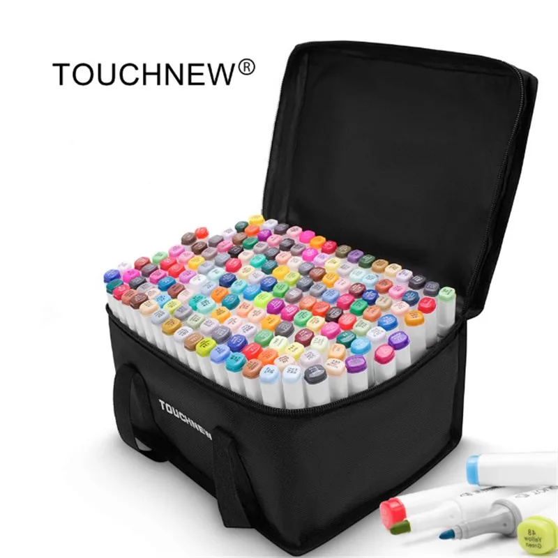 Manga Markers TOUCHNEW Custom Single Colors Sketch Alcohol Based Dual Head Brush Markers For Drawing Art Supplies