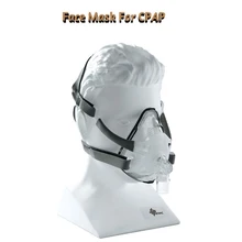 Полная маска для лица для CPAP Bipap машина COPD храп и сна терапия подключение интерфейс лица с головным убором зажимы Размер SML