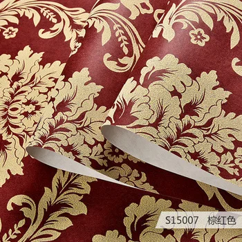 

Non-woven Wallpaper 3D Relief European Classic Luxury Wallpaper Bedroom Living Room TV Sofa Background Wallpaper
