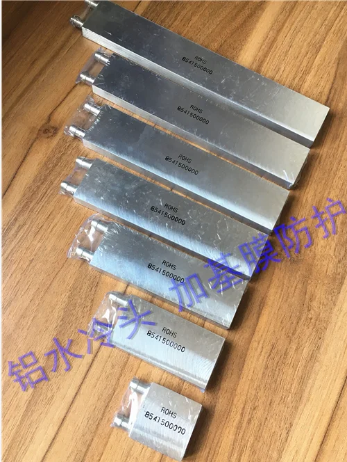 

40*180 Primary Color Aluminum Water Cooled Head Refrigeration Chip Power Generation Chip CPU Cold Heat Exchanger