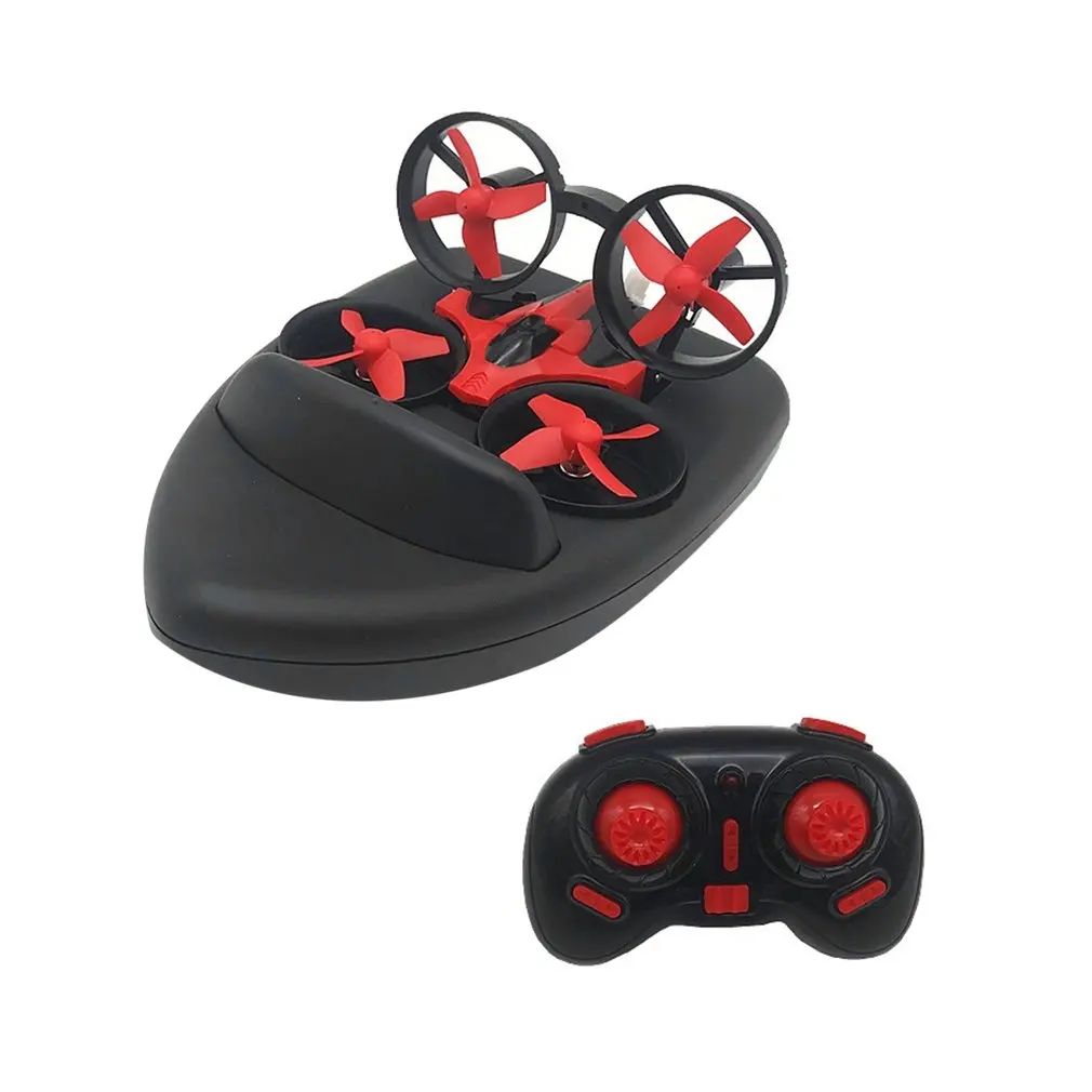 Детские игрушки летающие игрушки RC лодки морская Земля и воздух мини пульт дистанционного управления Вертолет складной два-в-одном пульт дистанционного управления Дрон