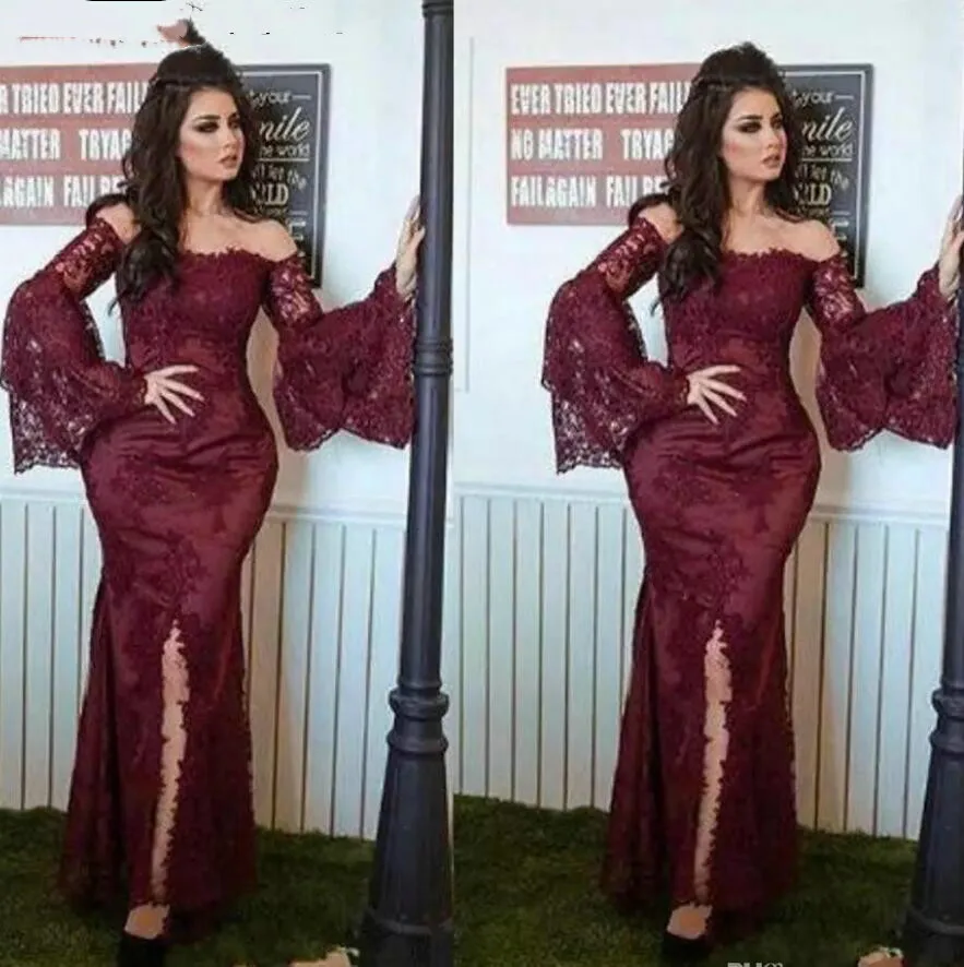 Roze Avondjurken 2019 mermaid Lange Mouwen Hoge Hals Kant Kralen Saudi Arabische Vrouwen Formele Avondjurk robe de soiree Roze Avondjurken 2019 mermaid Lange Mouwen Hoge Hals Kant Kralen Saudi Arabische Vrouwen Formele Avondjurk robe de soiree