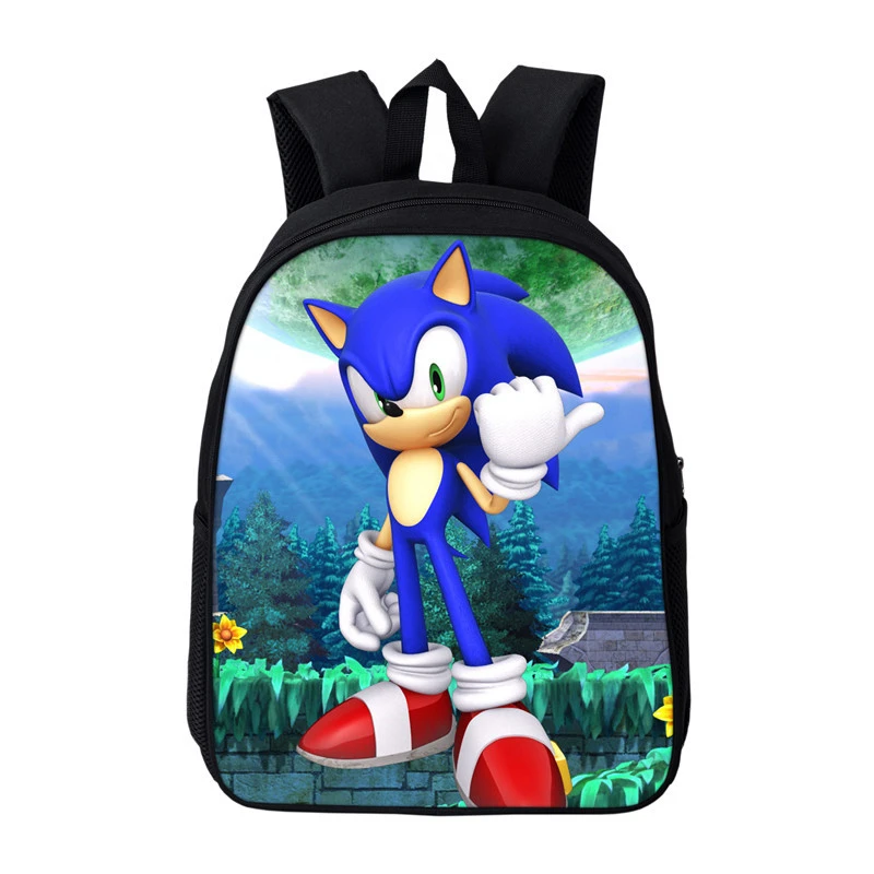 Sac Dos Мультфильм Mochila Соник Ежик Одиночная молния аниме рюкзак для ...