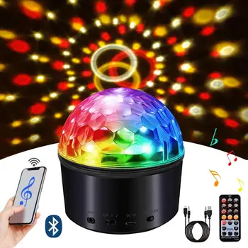 

LED Disco Light Ball Christmas Party Lights Indoor New Bluetooth Music Night Lighting for Home Decoration