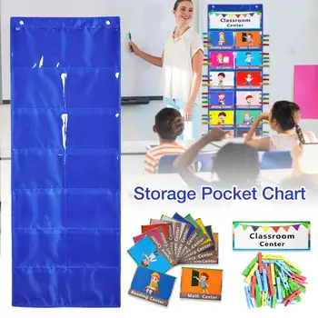 

Document Storage Bag PVC Wll Hanging Storage Pocket Chart Hanging File Folding Holder Organizer For Office School Supplies