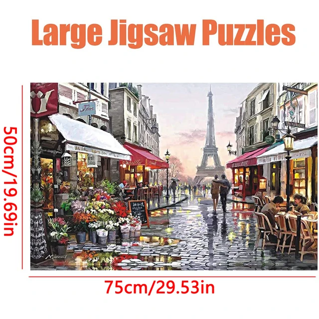 Puzzles 1000 Pieces Paper Assembling Picture Landscape Jigsaw Puzzles Toys for Adults Children Games Educational Toys 4