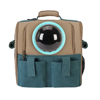 

New Travel Carrying Cat Bag Foldable Small Dog Backpack Transparent Ball Pet Space Capsule Portable Kitten Puppy Carrier Bag
