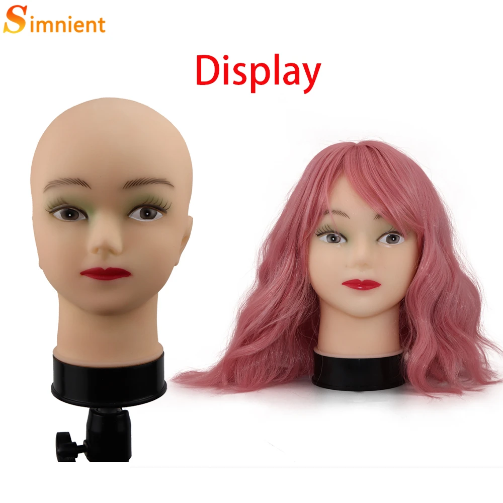 Wig Stand Wig Stand Holder Wig Head Mannequin Wig Storage Stand Mannequin Head Holder Mannequin Head Model Wig Supplies Female Mannequin Head Bald Mannequin Head With Clamp Female Mannequin Head For Wig Making Hat Display Cosmetology Manikin For Makeup Practice