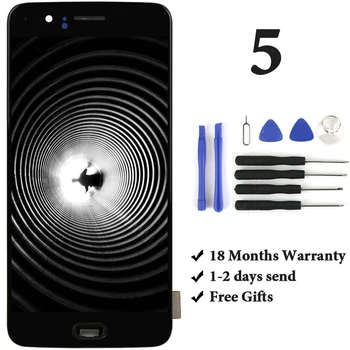

100% Tested Oneplus 5 LCD Display Screen Touch Panel Complete Assembly Oneplus 5 A5000 LCD Digitizer Display+ Frame with gift