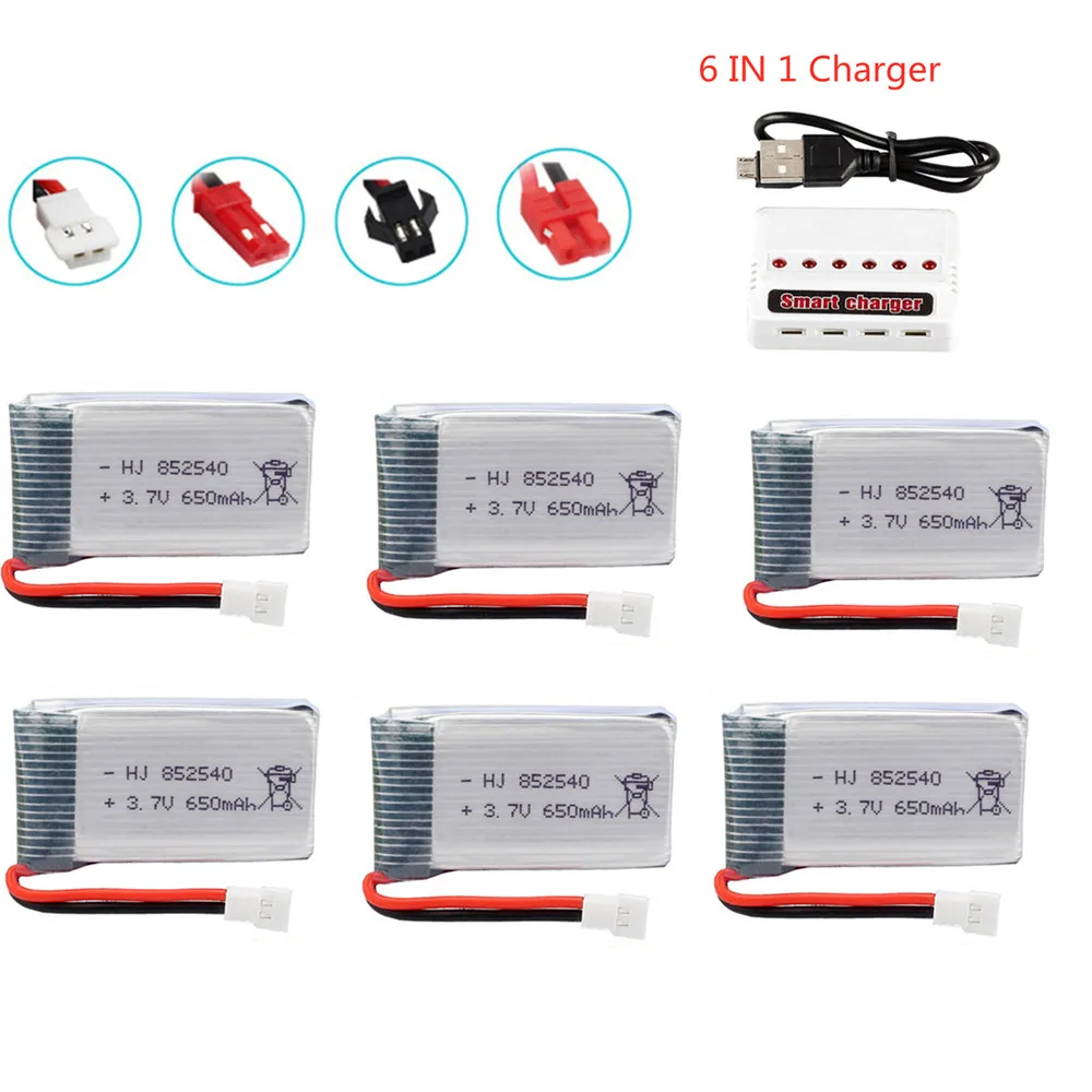 Аккумулятор 3 7 В 650 мА · ч + USB зарядное устройство для SYMA X5 X5C 852540 X5SW H5C Липо Дрон с
