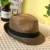 Men's Sun Hat Simple Linen Breathable Refreshing Hat Summer Travel Sunscreen Sun Ribbon Decoration Foldable Straw Hat F58 13